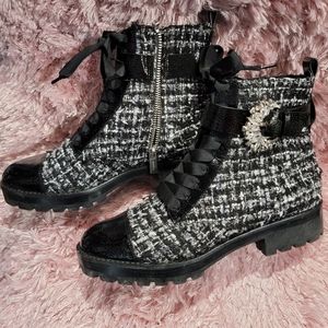 Michael Kors Plaid Boots 8.5